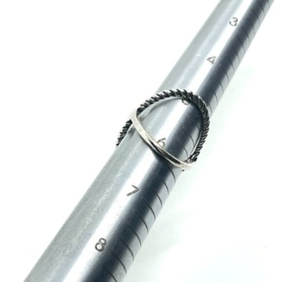 CAROLYN POLLACK RELIOS STERLING SILVER TWIST X RING SIZE 5.5 SIGNED 925 - Picture 14 of 16